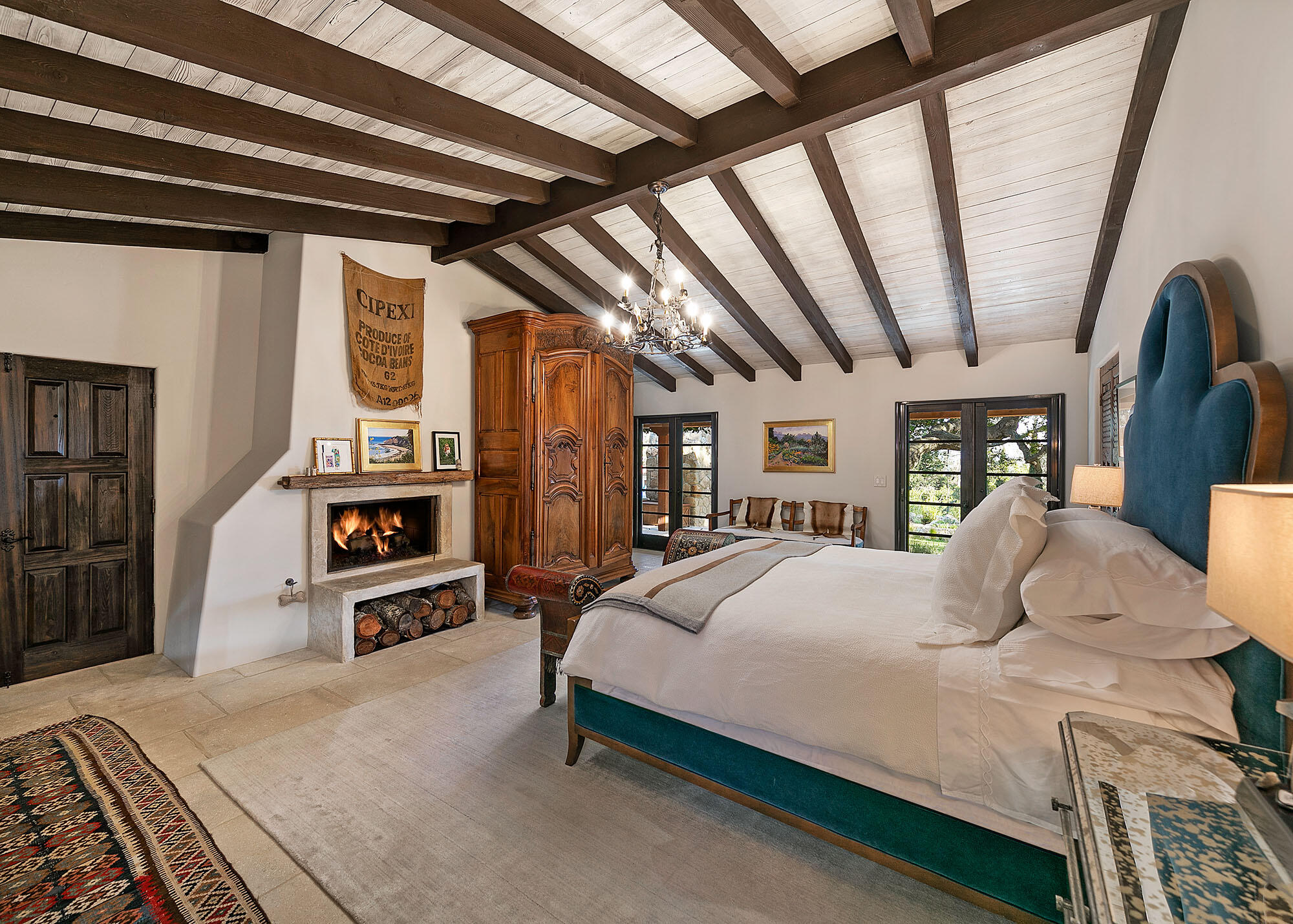 747 Via Manana Montecito, CA 93108 - Photo 19 of 49 a bedroom with a bed a standing and dresser