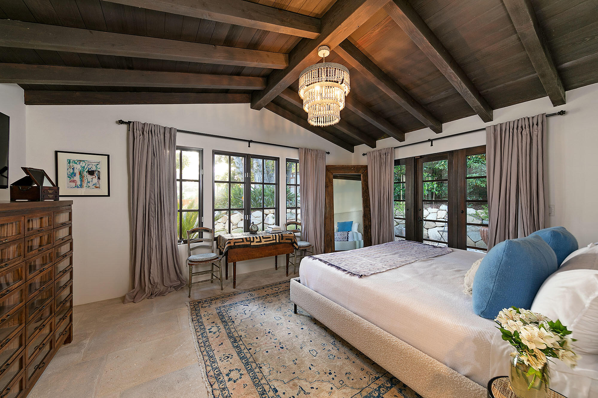 747 Via Manana Montecito, CA 93108 - Photo 22 of 49 a large bed sitting in a bedroom next to a window