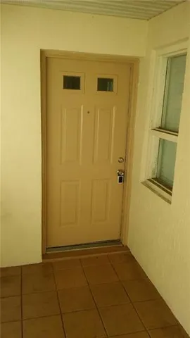 a view of front door