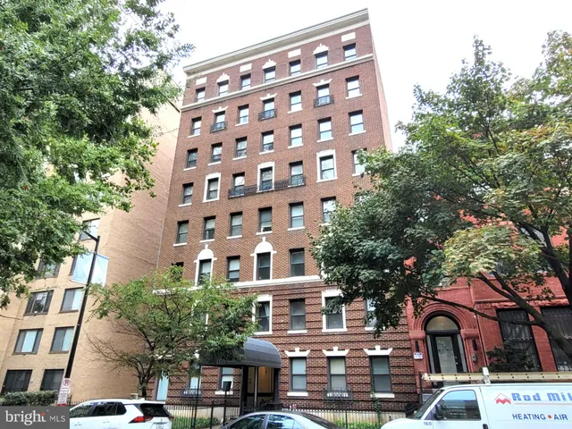 a front view of a building