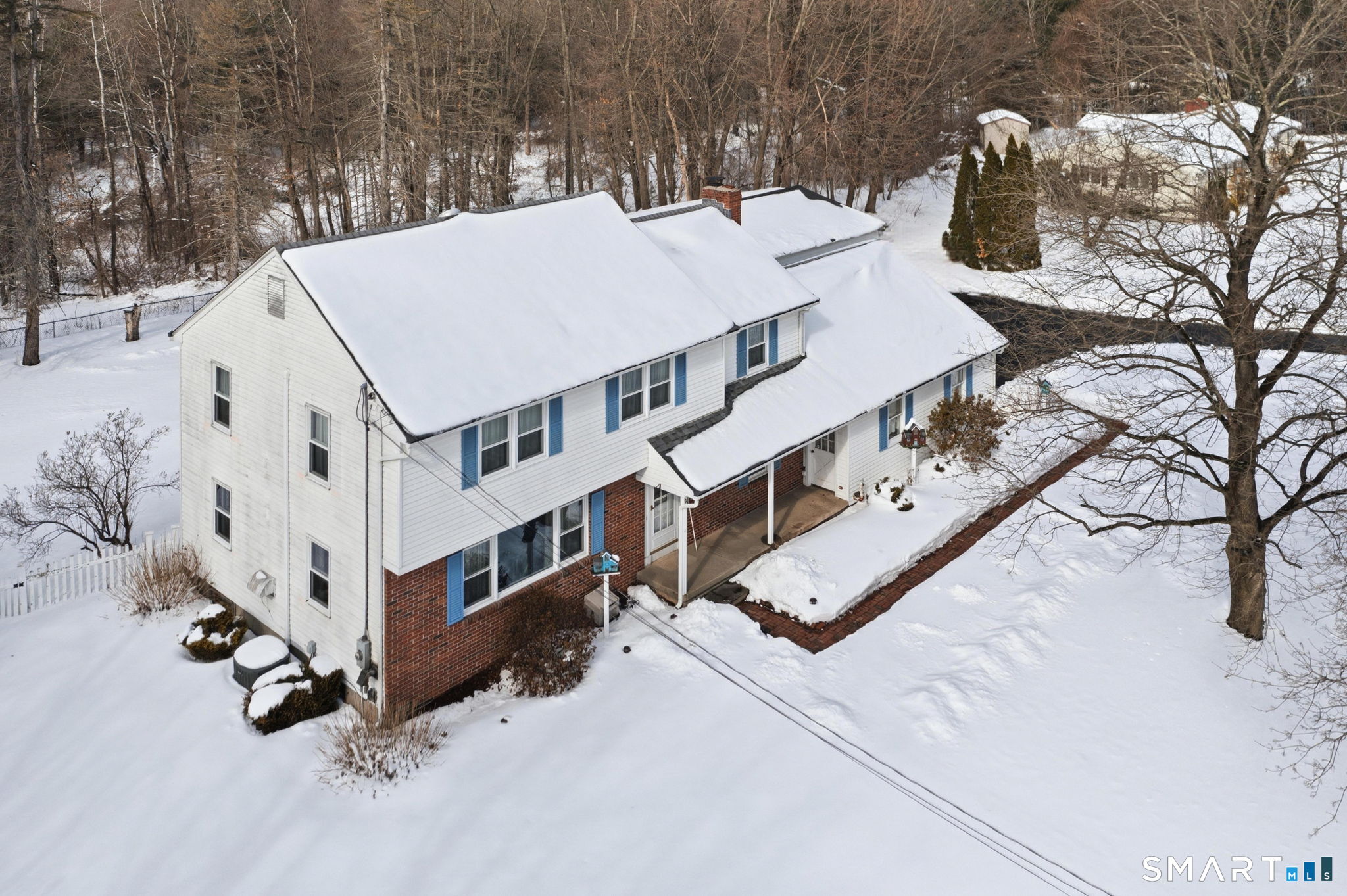 45 Sokol Road Somers, CT 06071 - Photo 35 of 36 a view of a roof with wooden fence