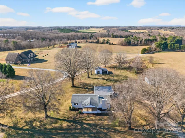 a view of a lake in middle of the town