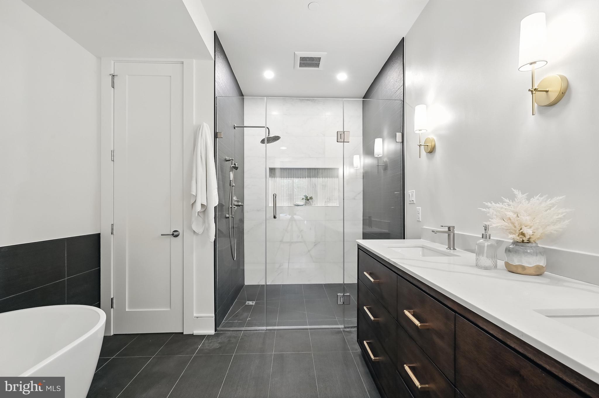 3622 S Street Northwest Washington, DC 20007 - Photo 21 of 53 Primary bath w/ water closet & heated floors