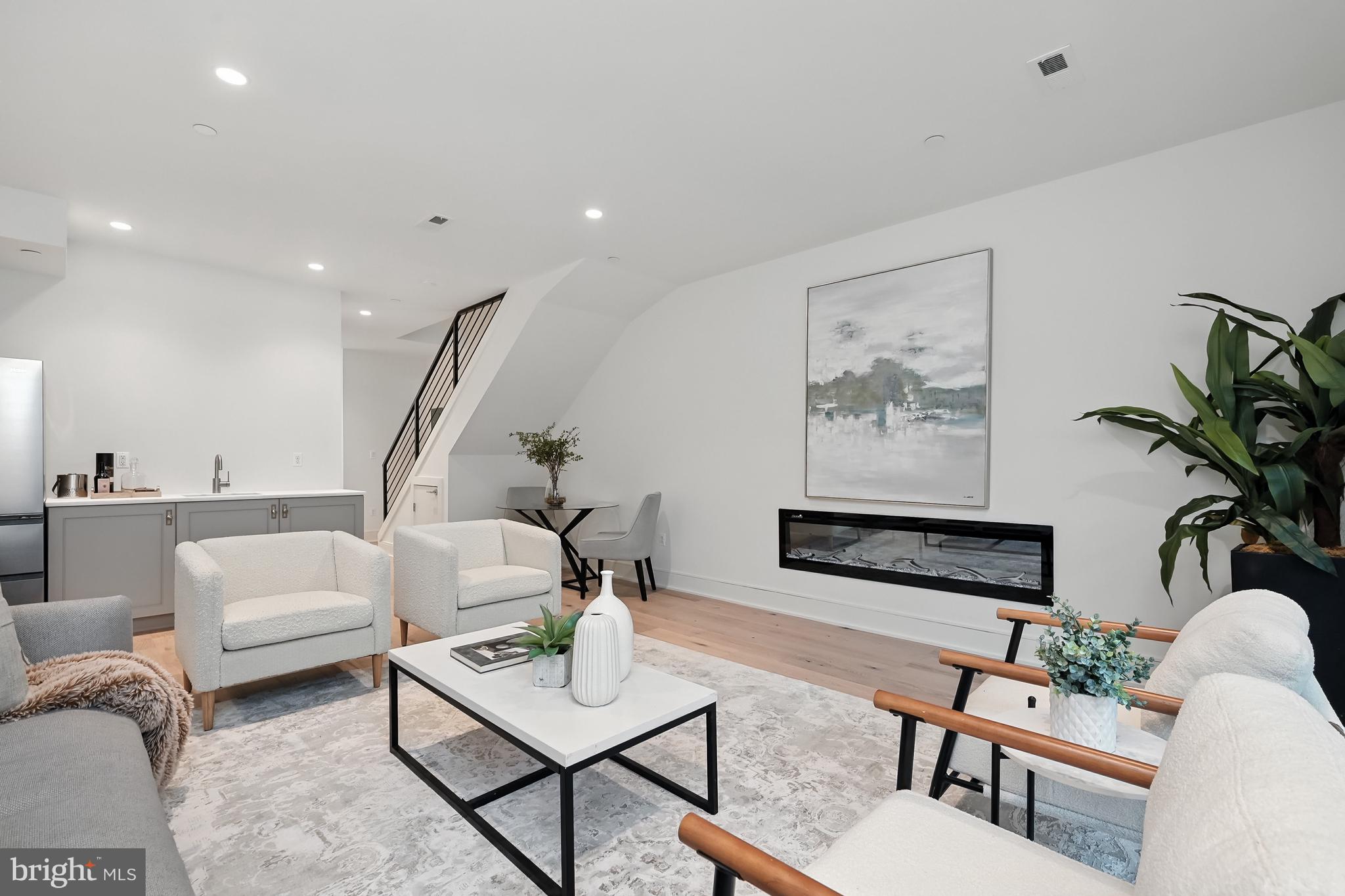 3622 S Street Northwest Washington, DC 20007 - Photo 43 of 53 Rec room w/ fireplace