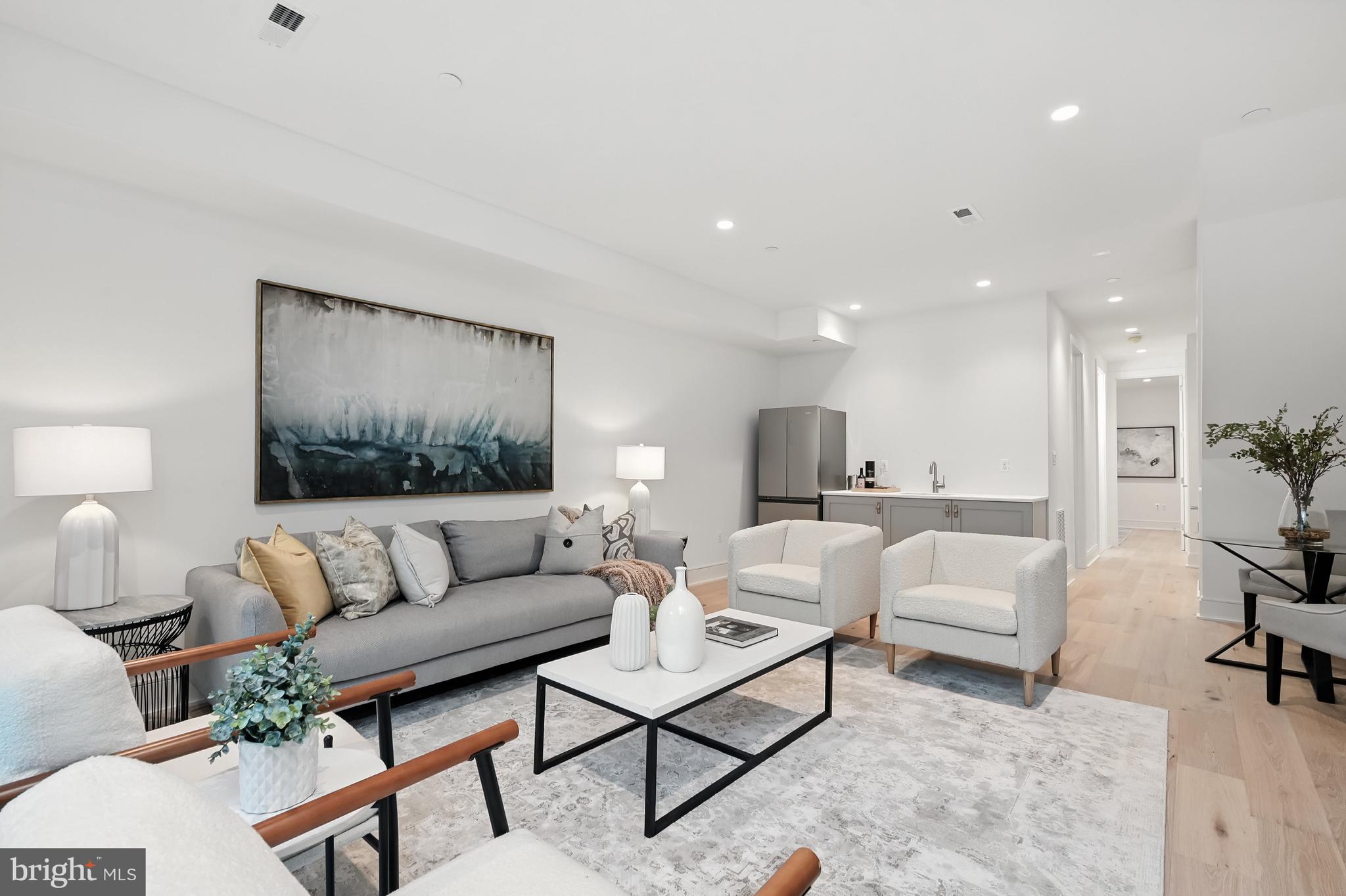 3622 S Street Northwest Washington, DC 20007 - Photo 45 of 53 Rec room w/ wet bar & fridge