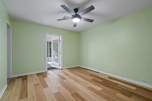 wooden floor in an empty room