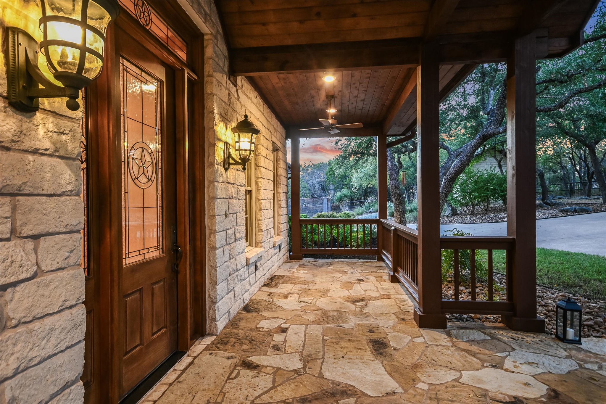 1050 River Mountain Road, Unit A Wimberley, TX 78676 - Photo 3 of 40 a view of a porch with a furniture