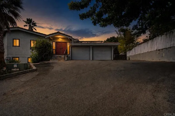 a view of a house with a patio