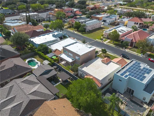 an aerial view of a city