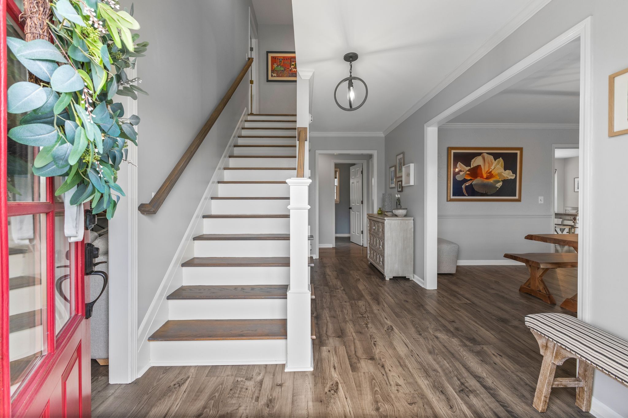 1517 Pinkerton Road Brentwood, TN 37027 - Photo 8 of 49 a view of a hallway with wooden floor and entryway