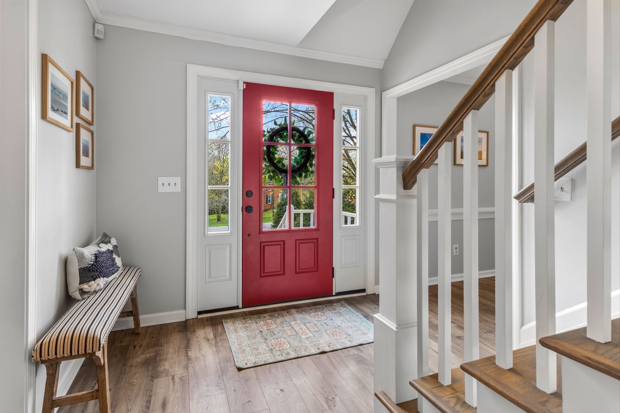 1517 Pinkerton Road Brentwood, TN 37027 - Photo 10 of 49 a view of an entryway with wooden floor and stairs