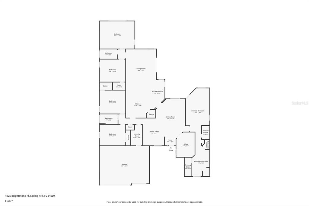 4925 Brightstone Place Spring Hill, FL 34609 - Photo 34 of 40 a picture of floor plan