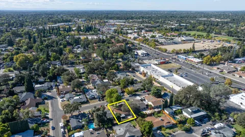 an aerial view of a city