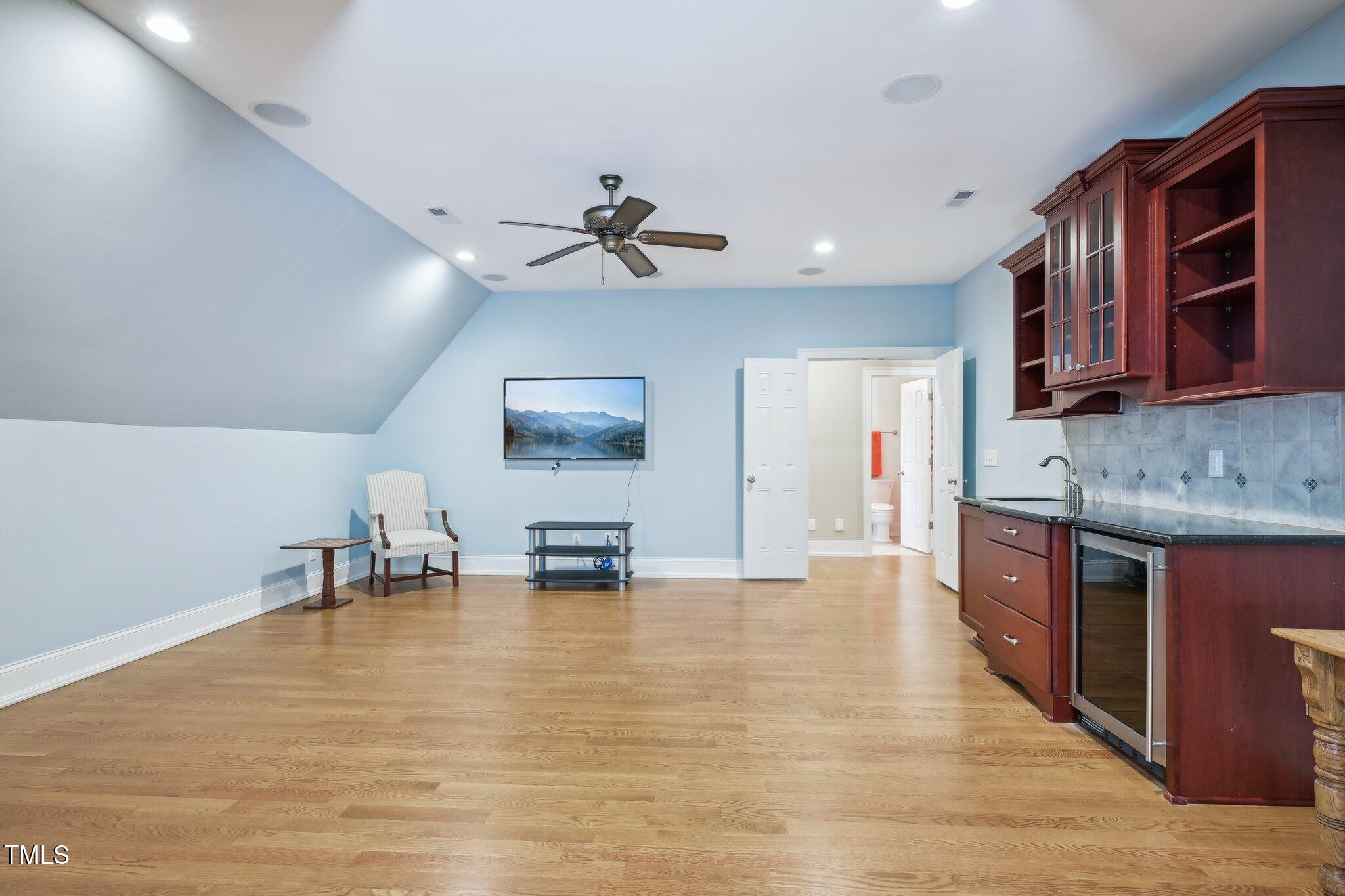 301 Kinsale Drive Durham, NC 27707 - Photo 53 of 68 a view of living room with granite countertop furniture and fireplace