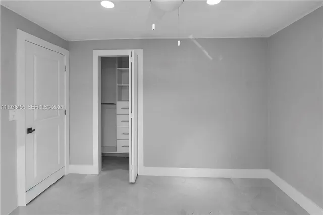 a view of an empty room