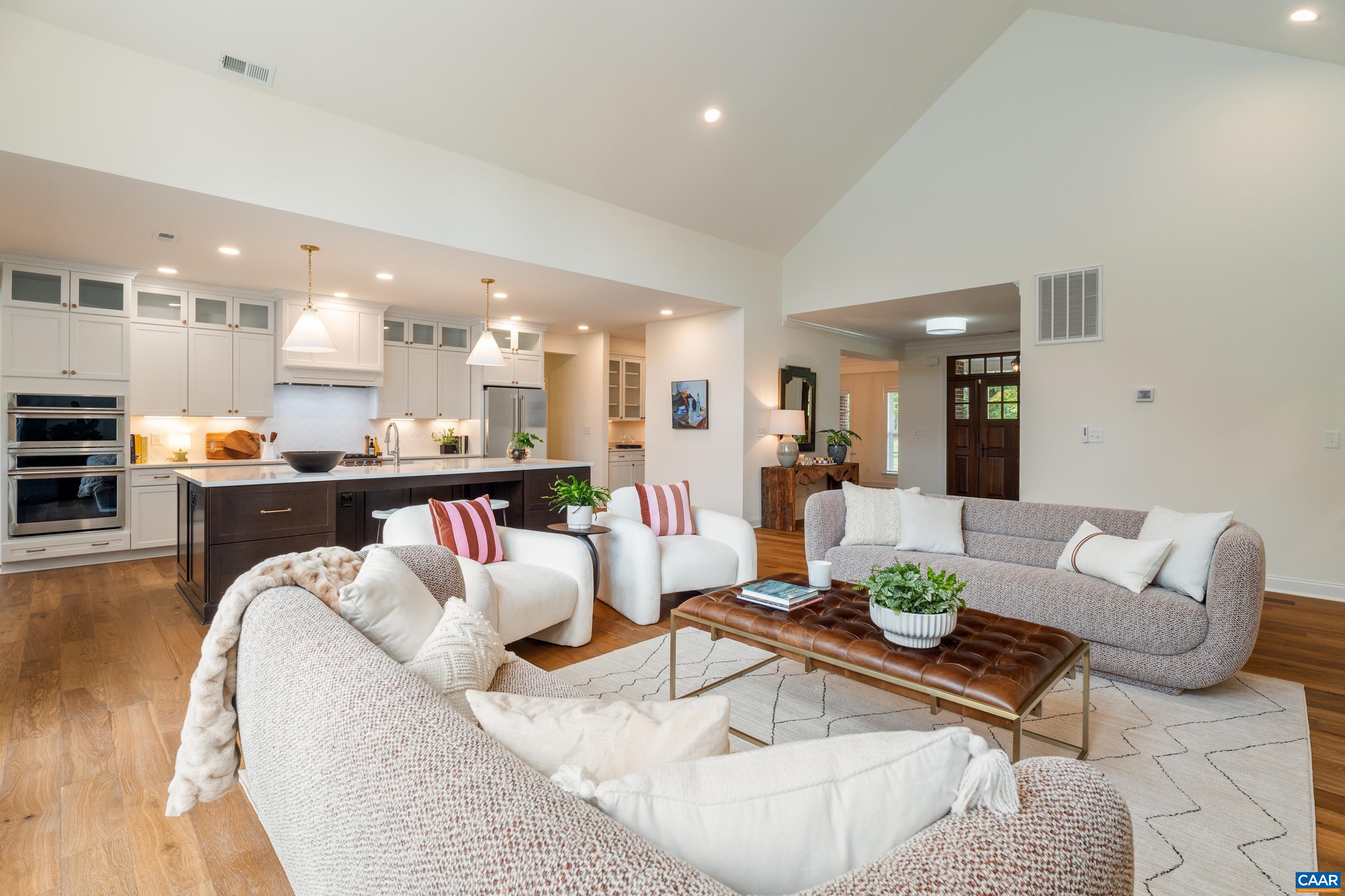 240 Campbell Road Keswick, VA 22947 - Photo 21 of 68 a living room with furniture and kitchen view