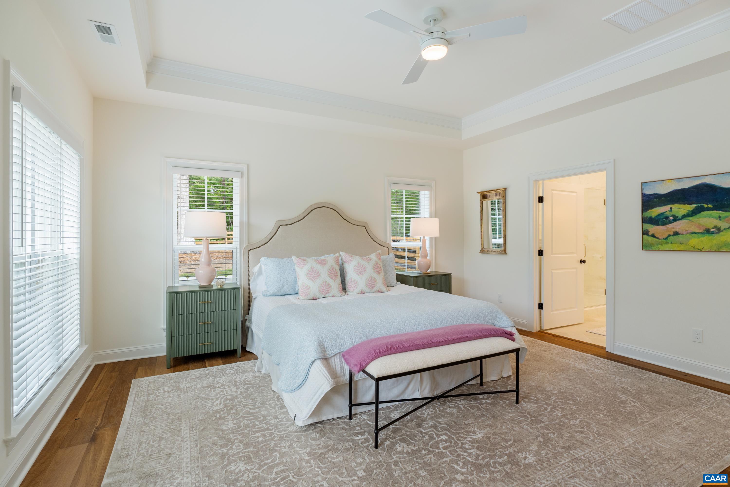 240 Campbell Road Keswick, VA 22947 - Photo 31 of 68 a bedroom with a bed and a table