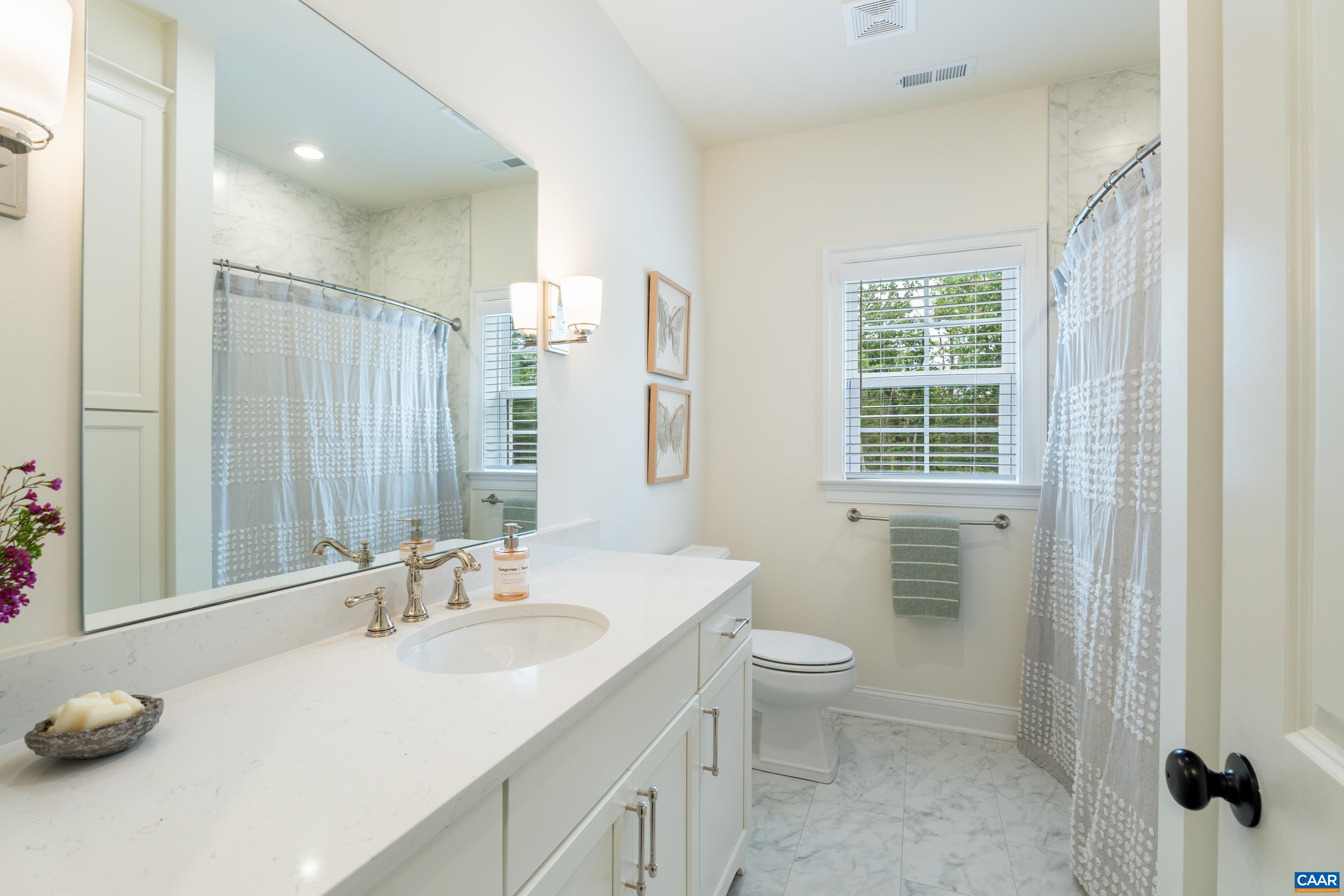 240 Campbell Road Keswick, VA 22947 - Photo 43 of 68 a bathroom with a sink toilet and shower