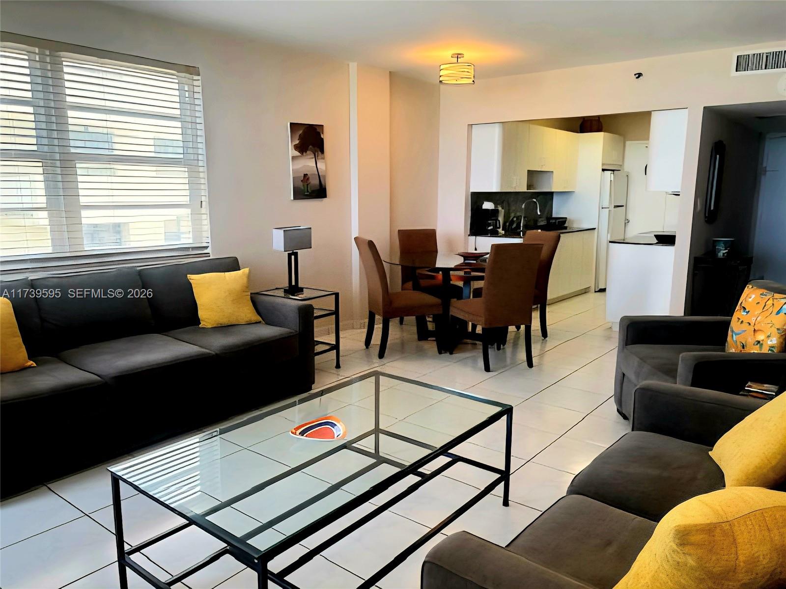 100 Lincoln Road, Unit 821 Miami Beach, FL 33139 - Photo 3 of 33 a living room with furniture and a window