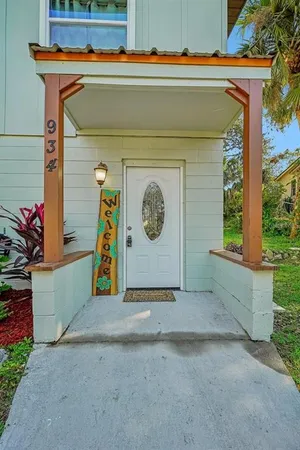 a front view of a house with entryway