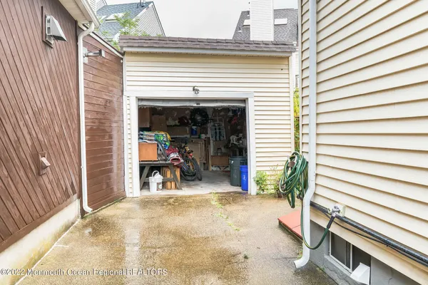 a view of a porch with patio