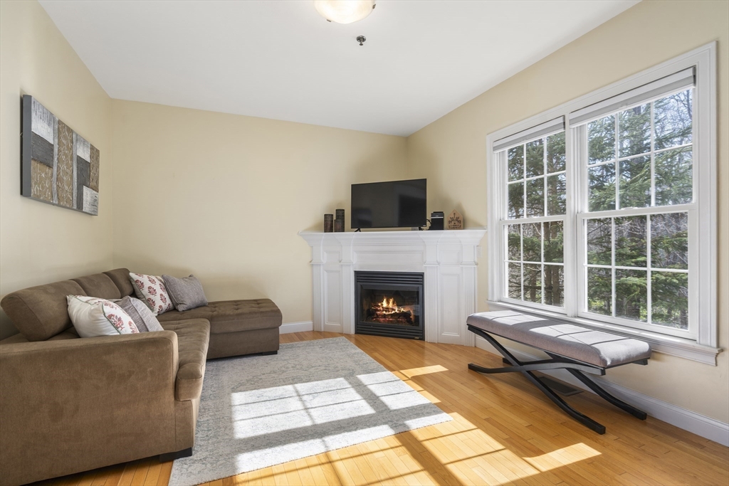 8 Brookside Lane, Unit 8 Northborough, MA 01532 - Photo 6 of 24 a living room with furniture and a fireplace