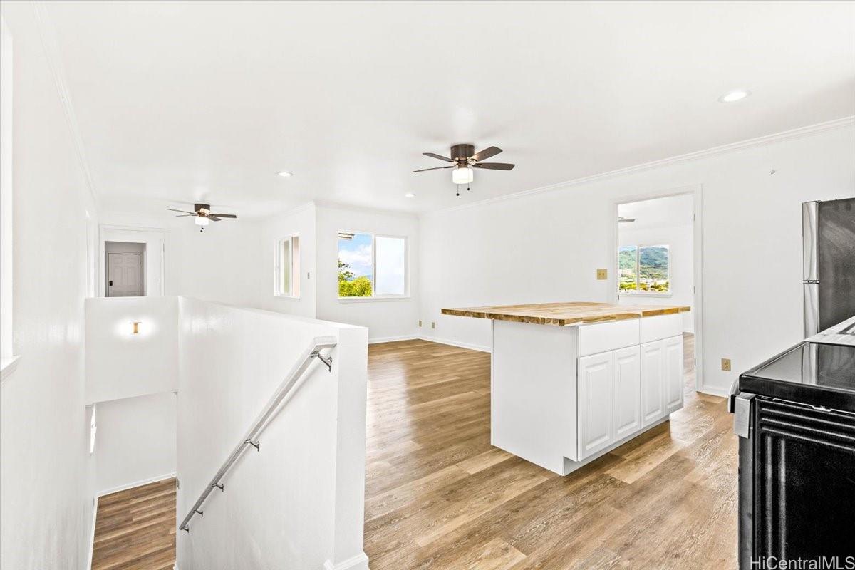 45-567 Keaahala Road, Unit A Kaneohe, HI 96744 - Photo 7 of 25 Newer side Open kitchen, dining, living, study