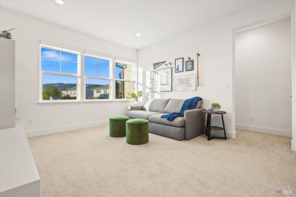 1469 Oak Circle Rohnert Park, CA 94928 - Photo 25 of 42 Upstairs Retreat / Sitting Room Your Own Private Living Room Upstairs At the center of the upper level, a spacious retreat creates the perfect secondary family room, media lounge, homework area, playroom, or home office.