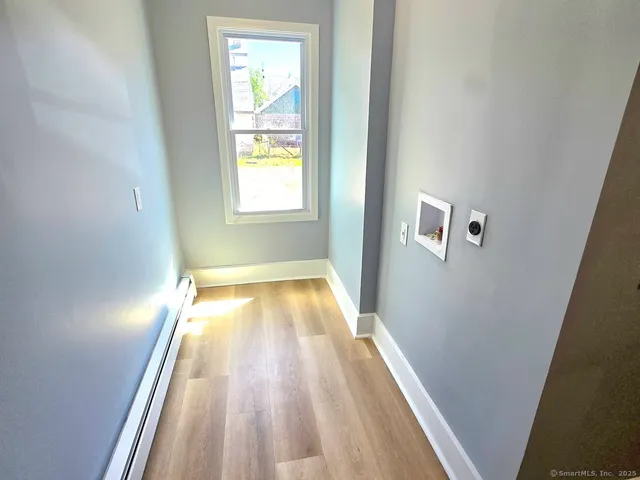 a view of wooden floor in a room