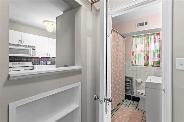 a room with a washer and dryer