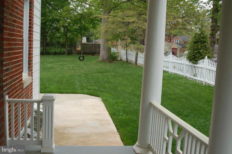 3125 Military Road Northwest Washington, DC 20015 - Photo 14 of 17 REAR YARD VIEW FROM SIDE PORCH