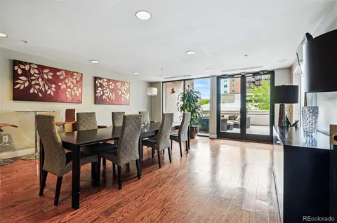 front view of an buildings with a street