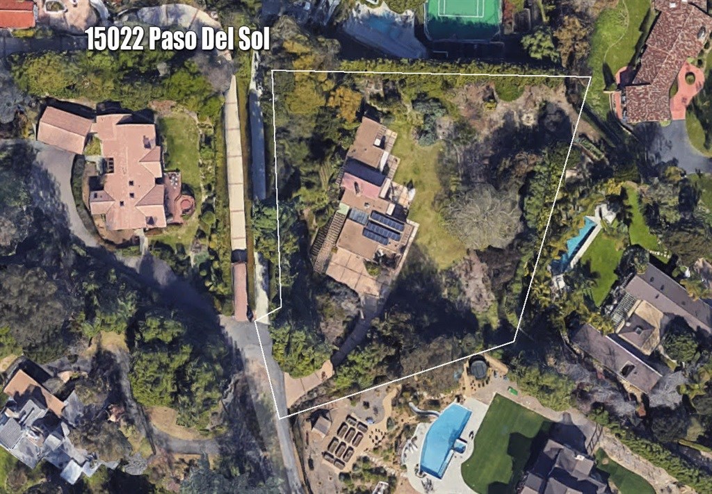 15022 Paso Del Sol Del Mar, CA 92014 - Photo 25 of 25 an aerial view of residential house with outdoor space