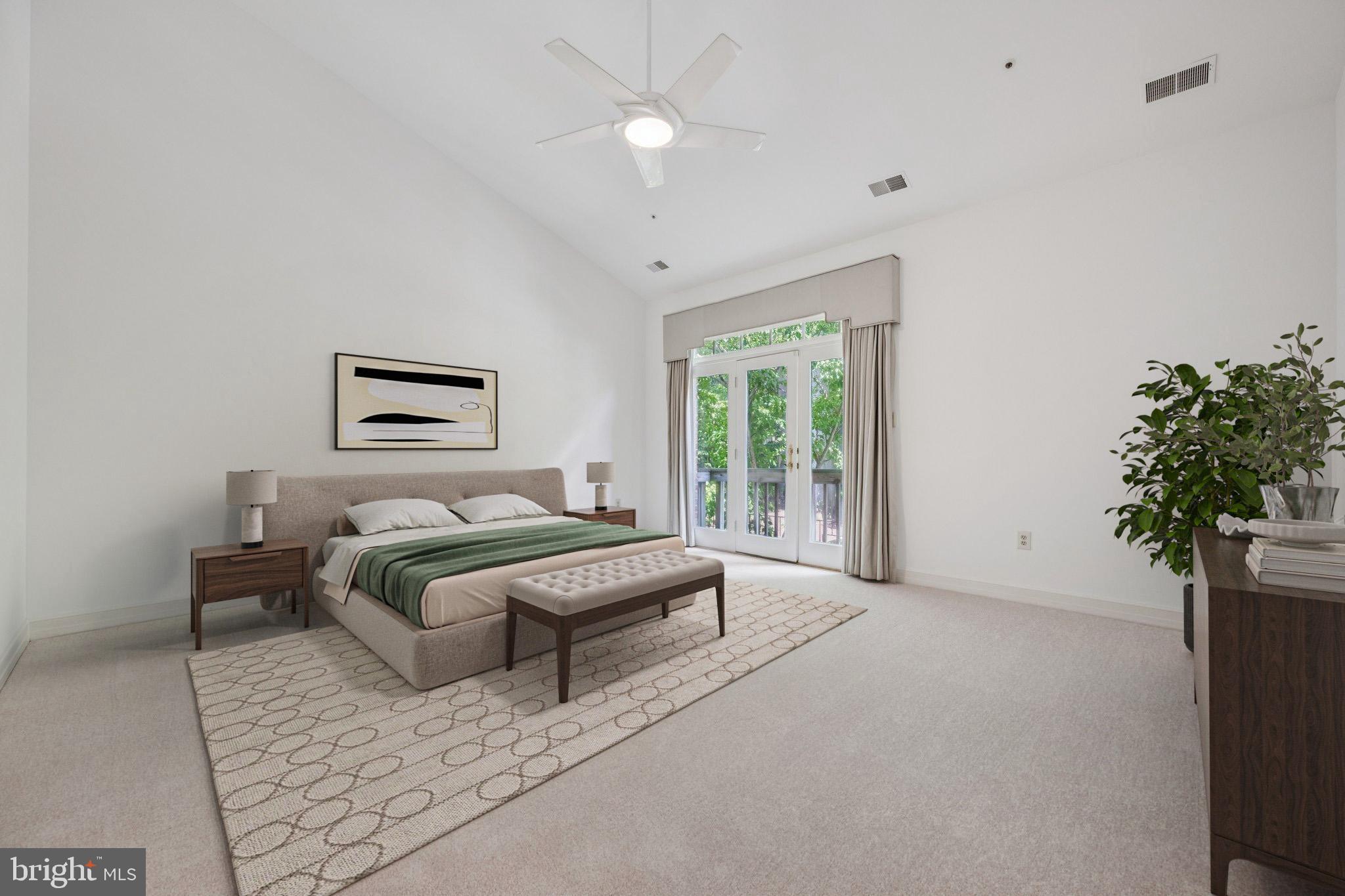 5819 Madaket Road Bethesda, MD 20816 - Photo 19 of 50 a bedroom with furniture and a potted plant