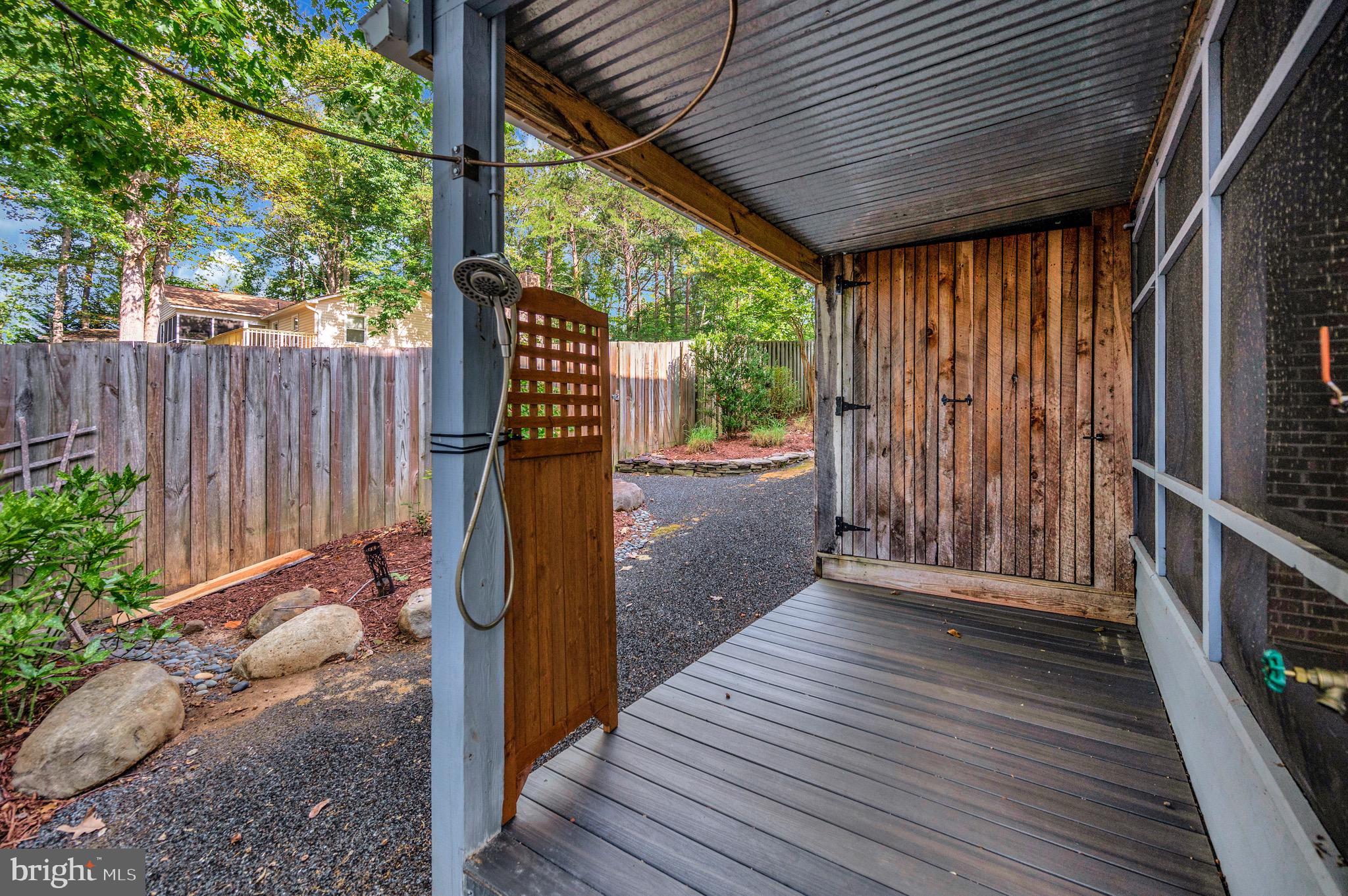 205 Skyline Road Locust Grove, VA 22508 - Photo 50 of 66 Outdoor shower and shed for the lake toys