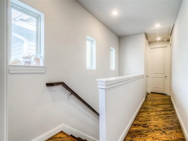 a view of hallway with window