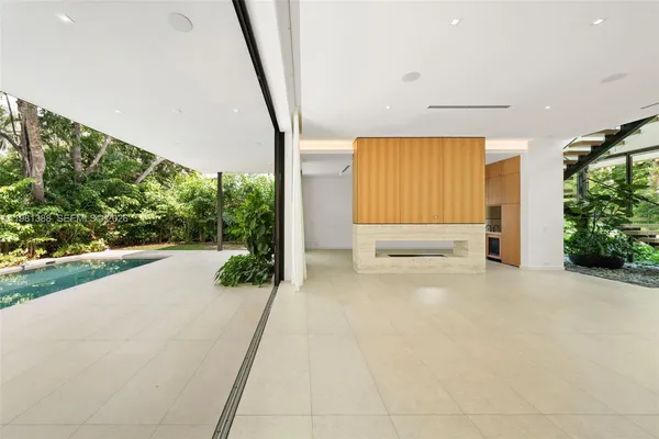 a view of an empty room