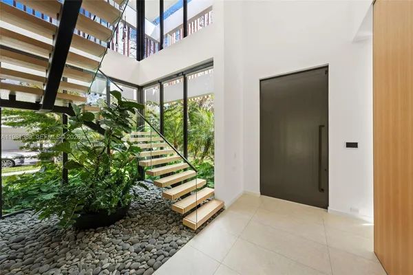 a view of a front door and porch