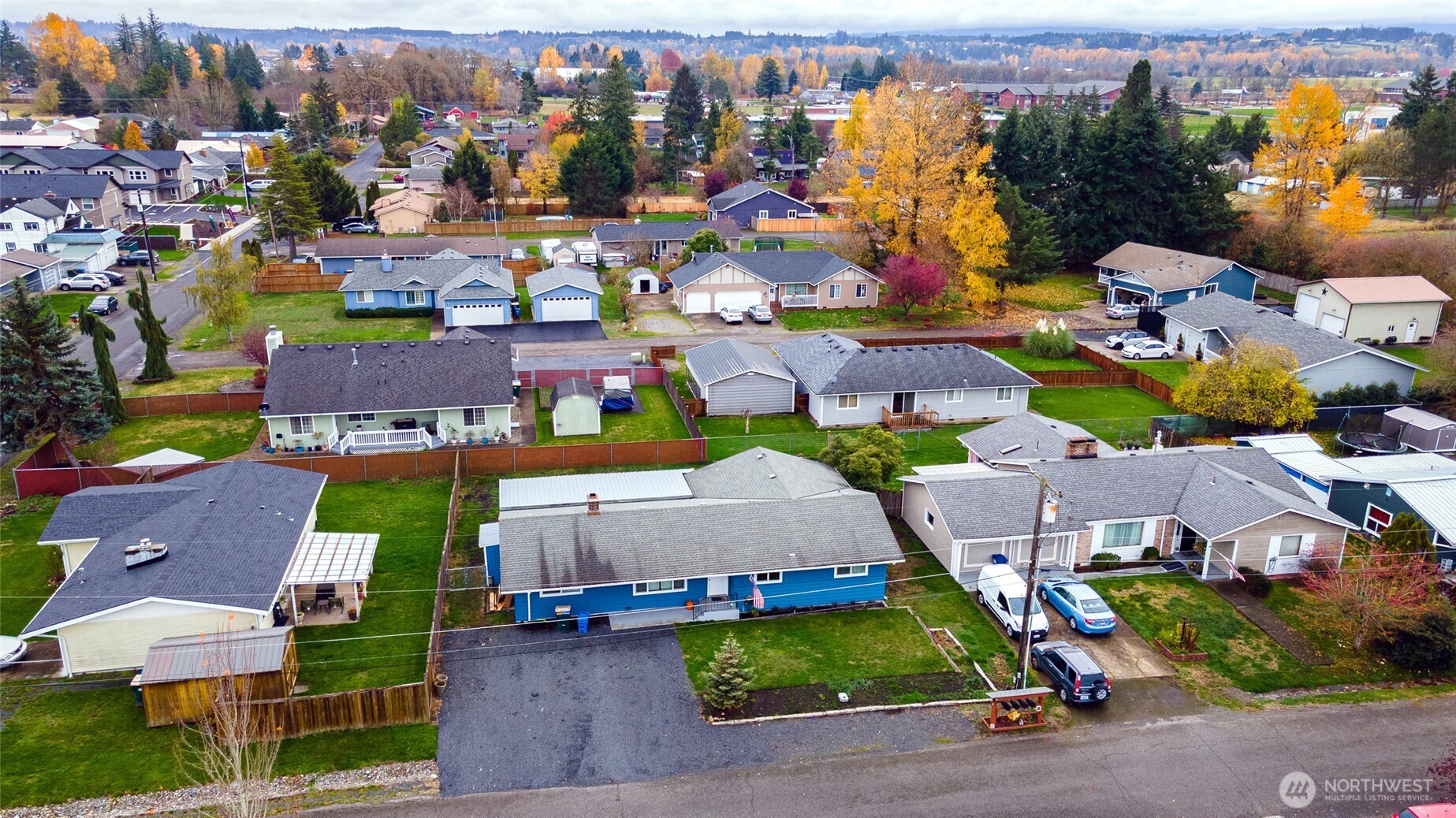 2119 Southwest Olympic Drive Chehalis, WA 98532 - Photo 32 of 33 an aerial view of multiple houses with yard