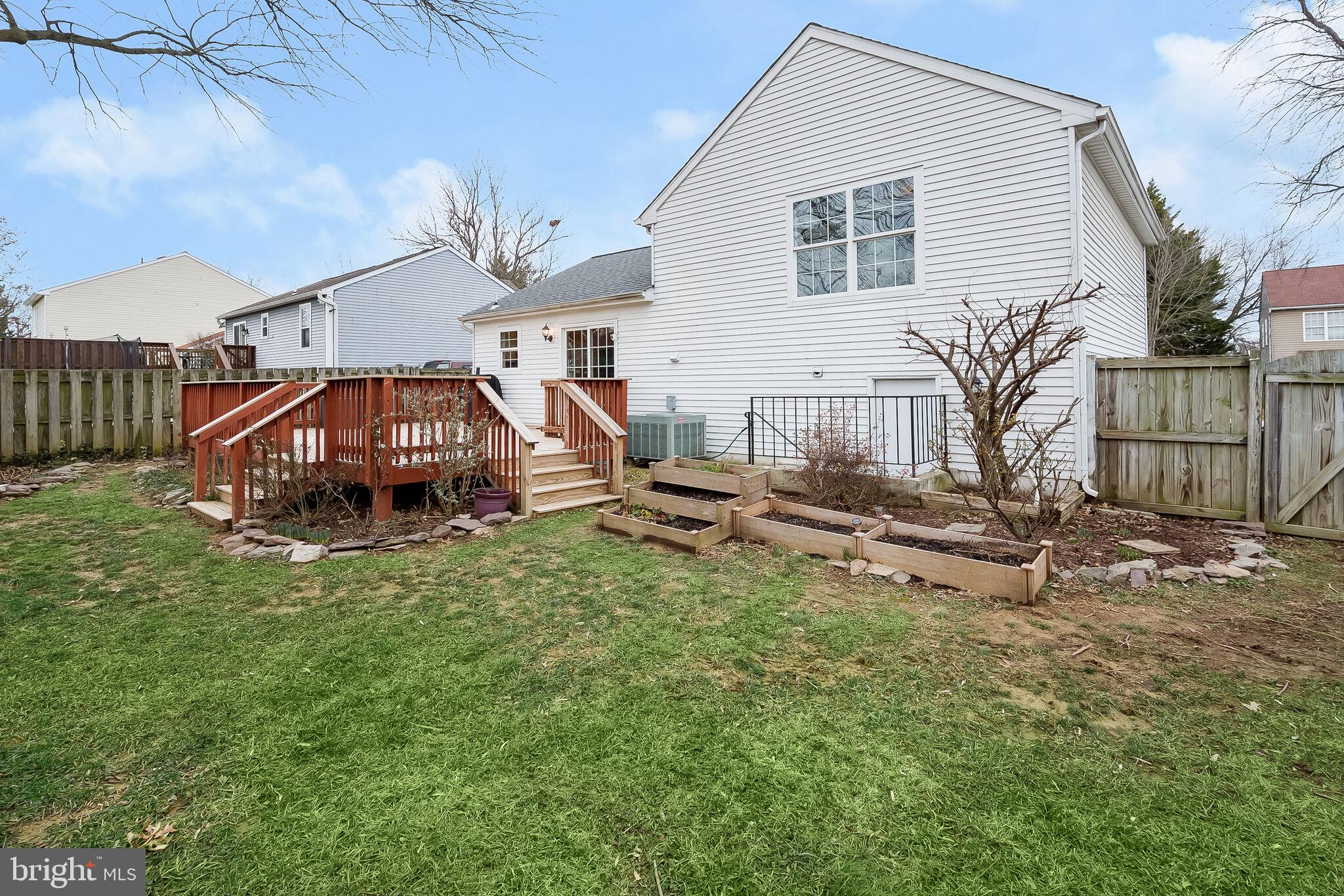 1178 Codorus Street Frederick, MD 21702 - Photo 34 of 46 Fenced Backyard | Raised Garden Beds