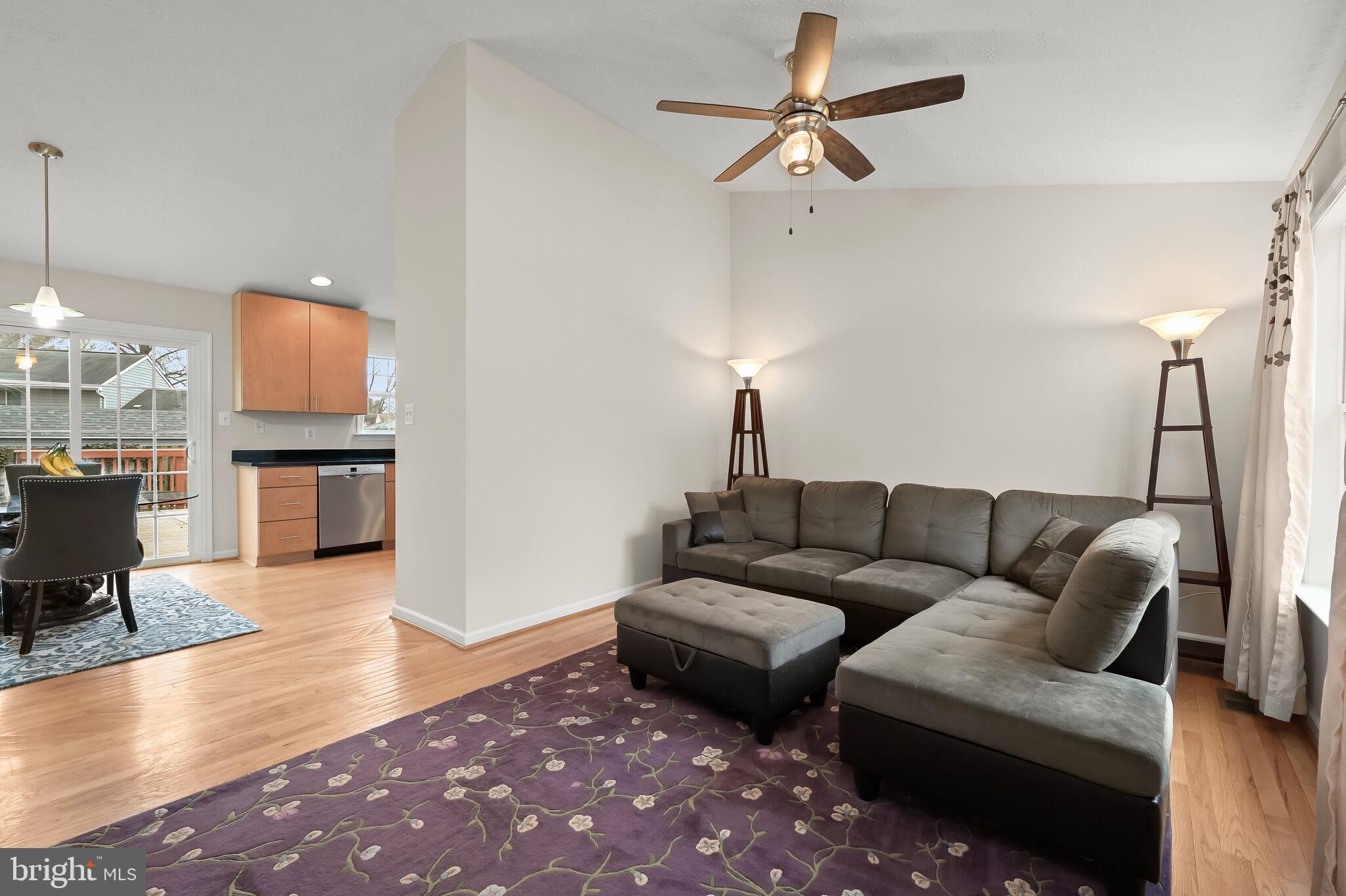 1178 Codorus Street Frederick, MD 21702 - Photo 8 of 46 Living Room | Hardwood Floors | Vaulted Ceilings
