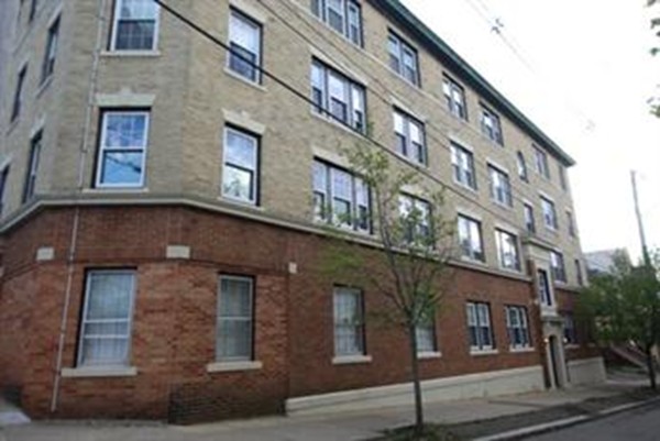 a front view of a building