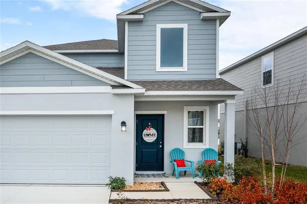 a front view of house