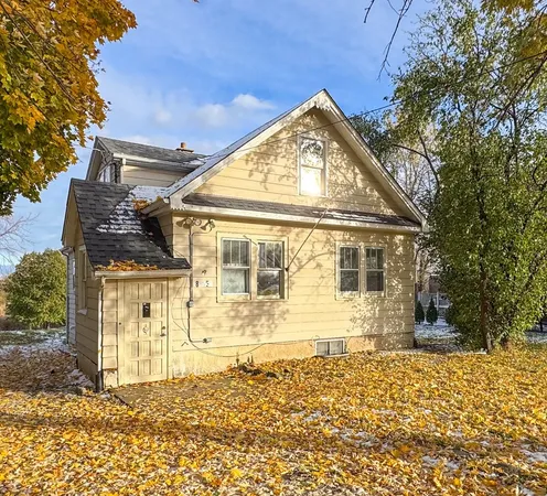 a front view of a house
