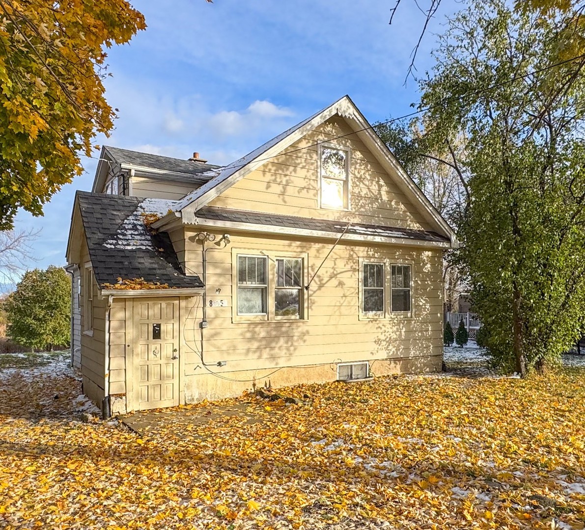 a front view of a house