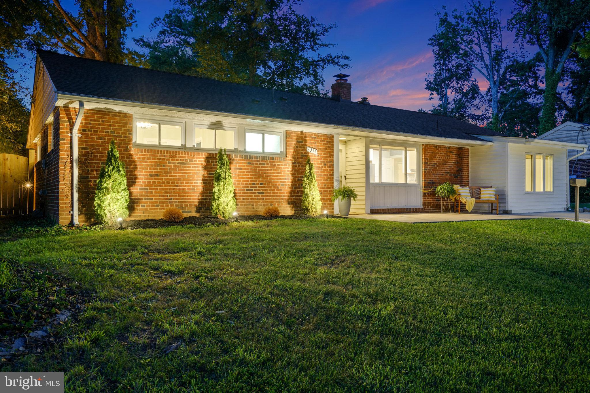 7311 Exmore Street Springfield, VA 22150 - Photo 7 of 70 Professional exterior lighting.