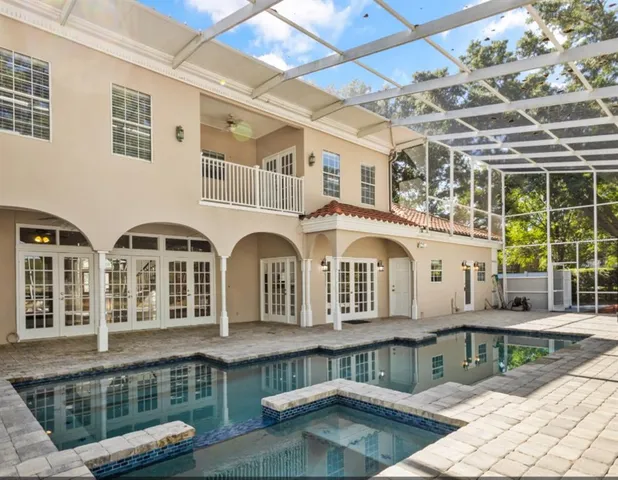 a front view of a house with balcony