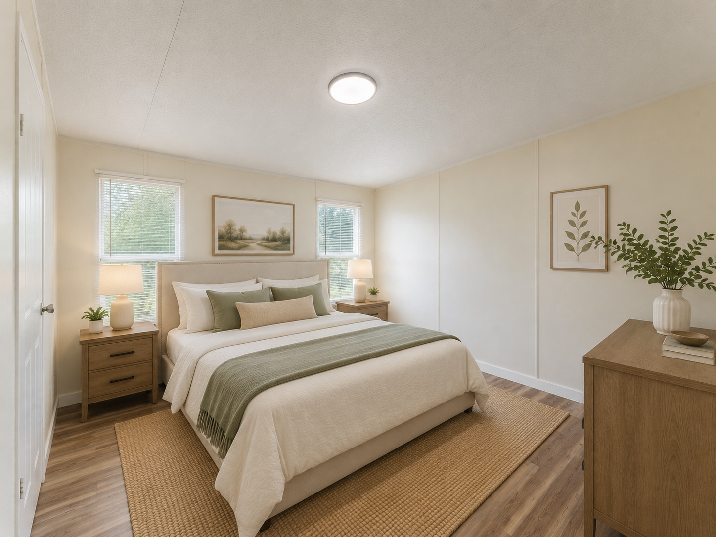 171 Railyard Drive Kyle, TX 78640 - Photo 11 of 20 a bedroom with a bed and a potted plant