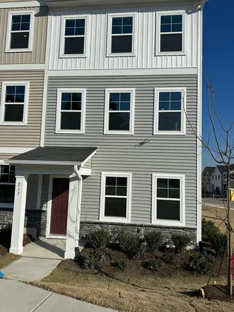 a front view of a house