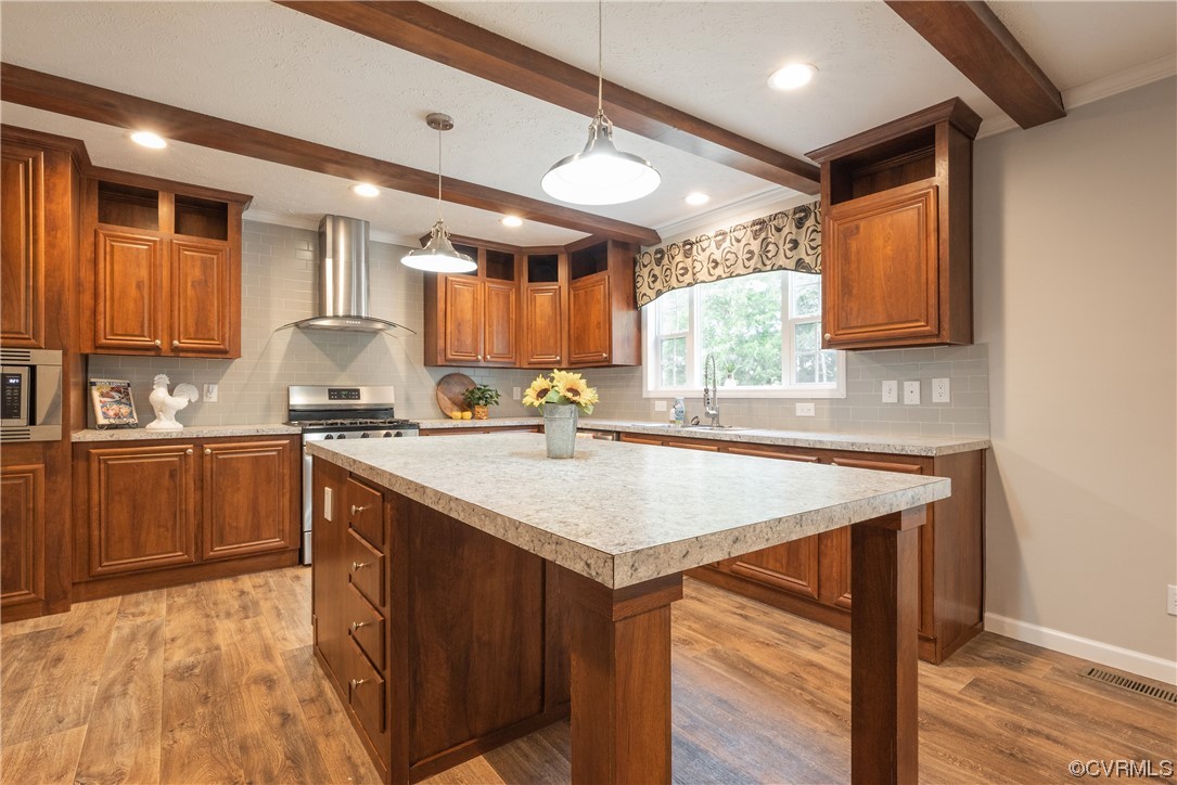 20602 Reese Road Dinwiddie, VA 23841 - Photo 12 of 50 a kitchen with a sink stove and cabinets